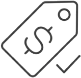 Dollar price tag icon