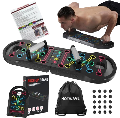 Portable Foldable 20 in 1 Push Up Bar at Home Gym